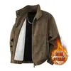 M-8XL/Tallas Grandes (Adecuado para 100-300 jin) Chaqueta Gruesa para Hombre con Forro Polar Abrigo de Algodón para Hombre Casual Americano Moderno