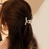 2024 Nuevo Clip de Perlas Femenino Celebridad de Internet Más Fácil de Combinar Clip Lateral Pequeño con Diamantes Clip para el Cabello de Alta Calidad Semirrecogido en la Parte Posterior de la Cabeza