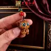 Sândalo Verde Doze Signos Corrente para Celular Sândalo Zodiacal Pequeno Pingente Bolsa Pingente de Chaveiro Peça Pequena DIY