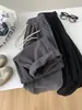 Pantalones Casuales Drapeados de Cintura Alta y Pierna Ancha para Mujer Minnie Algodón Pierna Recta Pantalones Deportivos Sentido del Diseño Cubre Cadera Adelgazantes Casuales Pantalones Cimitarra Otoño