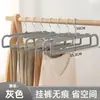 Cabide para Calças com Flocagem Estilo Japonês Doméstico para Adultos Cabide de Organização Material de Flocagem Multifuncional Veludo Armário Armazenamento Atacado