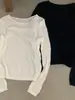 Blusa de tricô feminina com gola redonda, textura e mangas compridas, estilo francês, novo modelo para o início do outono de 2026, afina a silhueta e é versátil, com caimento solto