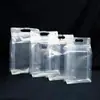 Bolsa de mano sellada vertical transparente de ocho lados, empaque sellado brillante auto-soportante para frutas secas y alimentos, disponible para venta al por mayor y personalización desde la fábrica