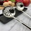 Juego de Dos Piezas de Cuchara Coladora para Sopa de Acero Inoxidable Transfronteriza Cuchara para Sopa de Gachas de Mango Largo para Cocina Casera Cuchara para Fondue Se Puede Imprimir con Logo