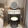 Tocador minimalista, tocador nórdico de lujo ligero, tocador de tamaño pequeño, tocador mini moderno para dormitorio nuevo