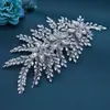 Tocador de novia de comercio exterior pieza de pelo de strass hecha a mano decoración lateral para el pelo accesorios para el pelo accesorios de actuación DZ012