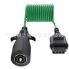 Kit de linha de reboque RV7 4P curva 3 pés à prova de intempéries 7 para 5 pinos linha de mola de reboque linha de conector de reboque