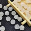 Ouro Jade abóbora Lotus pulseira acessórios pingente artesanal frisado diy colar material calcedônia jóias contas soltas