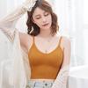 Kaka Mismo Estilo Grande U Hermoso Tirante de Espalda Sujetador Ajustable para Mujer con Almohadilla para el Pecho Sin Aro de Acero Sujetador Deportivo Ropa Interior Básica