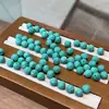 Turquesa Magnesita Redonda Semilla de Maracuyá Cuentas Sueltas Cuentas Espaciadoras para Fabricación de Joyería Accesorios DIY Accesorios DIY E118