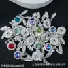 Caja Mágica de Borla con Pluma de Circonita Incrustada de Diamantes Atrapasueños Cuentas Espaciadoras Pulsera de Cristal con Cuentas DIY Colgante Accesorios de Aleación