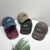 Gorra de Béisbol Lavada y Desgastada de Moda Estilo Japonés para Hombres y Mujeres Nuevo Estilo de Primavera y Otoño Gorra de Copa Suave Bordada Distintiva con Agujeros