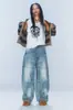 Jeans Baggy Rasgado Lavado Retro Americano para Homens e Mulheres com Design de Bolso Frontal Solto Calças Longas Casuais Tendência