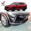 Adequado para Honda 23 Crv Para-choque Dianteiro Modificado Tiras Laterais de Acabamento, Tiras Brilhantes Galvanizadas Anti-Colisão Especiais para Protetores de Canto Dianteiros