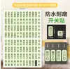 Adesivos de Rótulo para Interruptor de Luz para Uso Doméstico, Etiquetas que Brilham no Escuro, Adesivos Indicadores, Capas Protetoras Decorativas para Painel de Tomadas e Interruptores, Adesivos de Parede