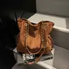 Bolso Cubo Retro Transfronterizo para Mujer 2026 Nueva Moda Mate Bolso de Hombro Único Gran Capacidad Bolso Tote Meilade para Viajes Diarios