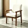 Silla Individual de Madera Maciza Red Social Sofá Perezoso Silla con Respaldo de Ocio para Balcón Silla de Recepción Negociación para Oficina Cafetería