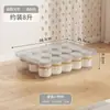Caixa de armazenamento transparente simples feita de material PP, grande capacidade, para bancada da cozinha, uso doméstico, com alça e tampa