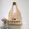 Bolsa Perezosa y Relajada para Mujer Gran Capacidad 2025 Nuevo Estilo Étnico Bolso Tejido Estilo Vacacional Bolsa de Playa para la Costa de Moda