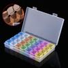 Herramientas de manicura manicura caja de 28 compartimentos se puede abrir por separado caja de almacenamiento caja de manicura color transparente caja de joyería