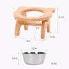 Rack de Tigela para Pet Atacado Transfronteiriço Bacia Inclinada para Ração de Pet Suporte para Água Alimentador Vertical para Gatos Mesa de Refeição para Pet