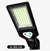Luz de Calle Solar Montada en Pared Exterior Luz de Jardín Impermeable Sensor de Movimiento Humano Control Remoto Iluminación Rural Luz Led