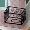 Estante de Hierro para Aire Acondicionado Europeo, Estante Protector de Artesanía Metálica para Comunidad, Reja de Hierro para Edificio Residencial de Gran Altura, Estante de Flores de Hierro