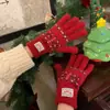 Guantes sin dedos de punto jacquard estilo Fair Isle retro para mujer, guantes cálidos de invierno compatibles con pantalla táctil para exteriores para ciclismo y protección contra el frío