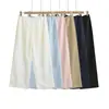 Pantalones Casuales de Estilo Old Money de Tencel y Lino, de Cintura Alta con Cordón de Algodón y Lino, Versátiles, Adelgazantes, Rectos, Pierna Ancha para Caminar y Usar en Casa