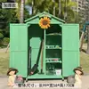 Gabinete de Almacenamiento para Exteriores, Madera Anticorrosiva, Cuarto de Almacenamiento Moderno a Prueba de Sol, Balcón de Jardín, Caja de Herramientas para Patio, Gabinete Varios