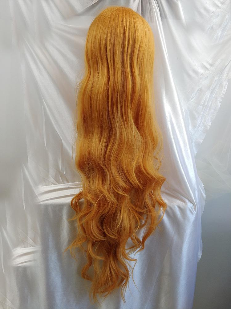 1m米长假发女100cm超长假发中分彩色逼真卷发c