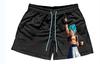 Pantalones de playa de impresión digital transfronterizos pantalones cortos de impresión 3D pantalones de playa 3D de playa anime Dragon Ball