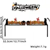 Decoração de Halloween Moldura de Porta Ornamentos Diagonais Morcego Teia de Aranha Adesivos de Parede Festival dos Fantasmas Festa em Casa Decoração Placa de Porta de Canto