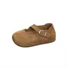 Zapatos Birkenstock originales de cuero grueso con plataforma y hebilla para aumentar la altura para mujer, nuevos versátiles retro casual Mary Jane de otoño 2026