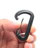 Mosquetón portátil para exteriores, bolsa de montañismo colgante, gancho rápido de acero plástico, llavero con hebilla tipo D 56 * 35 mm