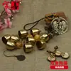 Campanilla de Cobre Puro Retro Carrillón de Viento Adorno Colgante Creativo Metal Decoración para el Hogar Timbre de Puerta de Tienda Adorno Colgante Auspicioso