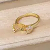 Anel Aberto de Prata Esterlina S925 com Pérola e Zircônia para Mulheres Anel Pequeno de Broto de Feijão de Luxo Leve Acessórios DIY JG6235 Base 9-10