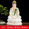 Branco Branco Jade Chinês Manjusri Buda Manjusri Buda Buda Artesanato Doméstico Enfeites