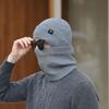 Gorro de punto de gamuza nuevo transfronterizo europeo y americano para hombre, gorro de lana con protección para los oídos cálido de invierno, puntera de color liso, marca de moda