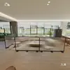 Separador de Pantalla de Vidrio Móvil Moderno y Sencillo para el Hogar, Sin Taladro, para Vestíbulo y Sala de Estar, Bloqueo Sencillo