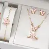Nuevo Collar de Mariposa Esmaltado, Exquisito y Sencillo, Versátil, Moda de Nicho, Cadena de Clavícula de Gama Alta, Conjunto de Collares Elegantes