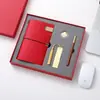 Libro Mayor Manual A6 Caoba Luz para Pluma Estilo Chino Cuaderno Caja de Regalo de Negocios Set Recuerdo Correa Personalizada Libro de Registro