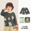 Kaka Panda Roupas Infantis Camiseta de Manga Longa para Crianças Roupas de Outono para Meninos Tops de Outono para Meninas Roupa Íntima de Algodão Puro para Bebês Tendência
