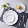 Hengge Vajilla de Cerámica Estilo Nórdico Plato para Bistec Plato para Espagueti Plato para Casa Plato Creativo Popular en Internet Plato para Comida Occidental Plato Plano