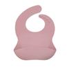 Babador de Silicone para Bebê, Babador Impermeável para Criança, Talheres para Bebê, Toalha de Saliva, Babador Simples de Grau Alimentício