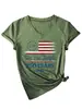 1776 nosotros el pueblo 250 Amazon Wish sitio independiente moderna versátil camiseta de mujer con cuello en V de manga corta
