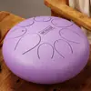 [Instrumento Musical Huashu] Tambor Etéreo de 8 Tonos de 10 Pulgadas, Lengua Redonda, Plato de Percusión Vacío de Color, Tambor de Lengua de Acero, Instrumento de Percusión para Principiantes