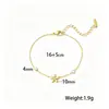 [Pulsera de Moda Caliente Mejor 2] Temperamento Europeo y Americano de Alta Gama K Oro Cruz Acero de Titanio Pulsera Diseño Nicho Estilo Frío Mujeres