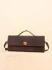 25 Bolsa de Tecido Nova Fosca Bolsa de Ombro Único Bolsa Baguete Nicho High-End Horizontal de Mão Bolsa de Jantar Bolsa Transversal para Celular para Mulheres