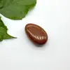 Pingente Gota d'Água Estilo Europeu e Americano Cristal Natural Ágata Pedra Bruta Oval 2,0mm Furo Lateral Colar Pingente DIY Jade